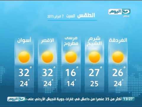 درجات الحرارة السبت في مصر دافئ على الوجه البحري