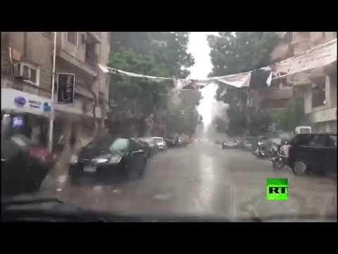 شاهد أمطار غزيرة وموجة من الطقس السيئ تضرب المحافظات المصرية