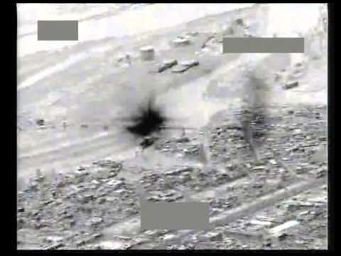 فيديو طائرات التحالف تقصف مواقع داعش في تكريت