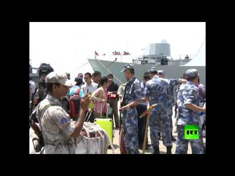 بالفيديو الصين تنهي إجلاء رعاياها من اليمن