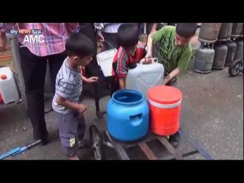 معاناة السكان في حلب من انقطاع المياه