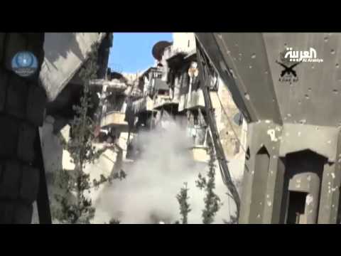 شاهد جبهة النصرة تبدأ هجومها على مطار أبو الظهور في إدلب